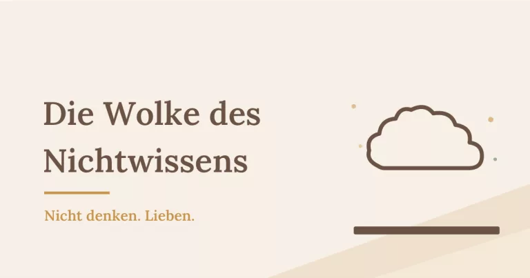 Wolke als Symbolbild für die Wolke des Nichtwissens und kontemplatives Gebet - Heiko Metz
