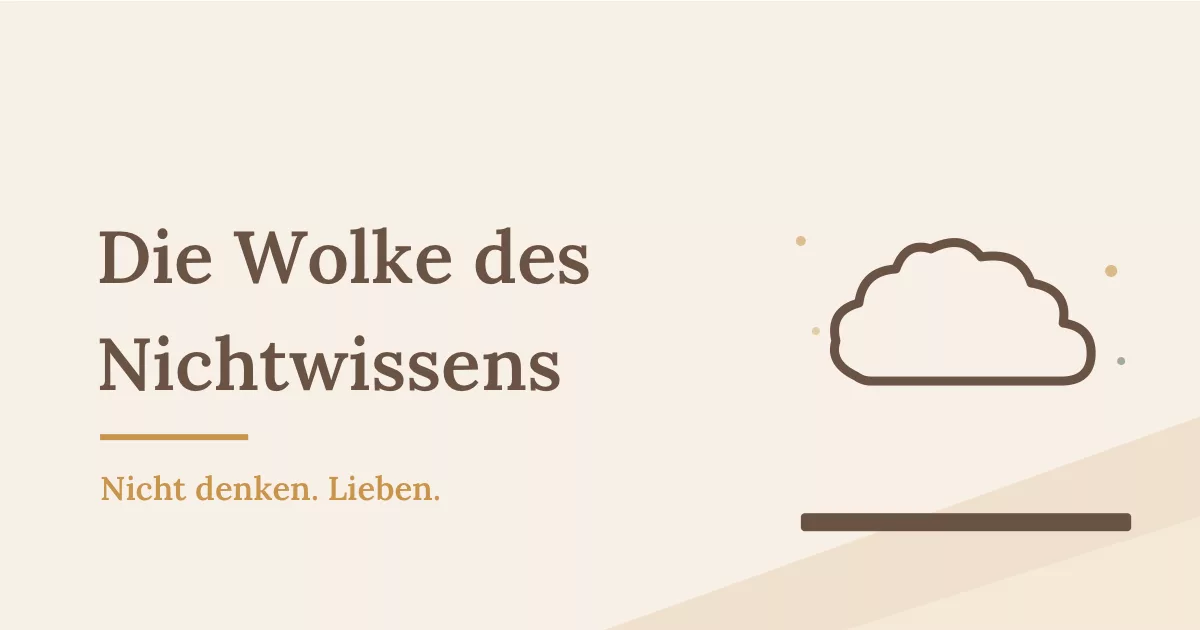 Wolke als Symbolbild für die Wolke des Nichtwissens und kontemplatives Gebet - Heiko Metz