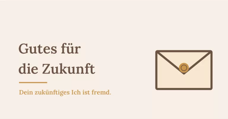 Ein versiegelter Briefumschlag als Symbol für den Brief ans eigene zukünftige Ich, Sinnbild für Selbstfürsorge und Zukunft - Heiko Metz