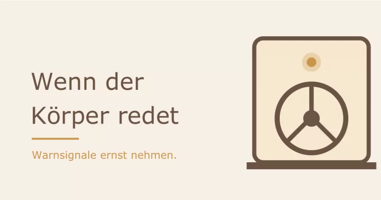 Warnleuchte im Auto als Bild für Körpersignale bei Erschöpfung - Heiko Metz